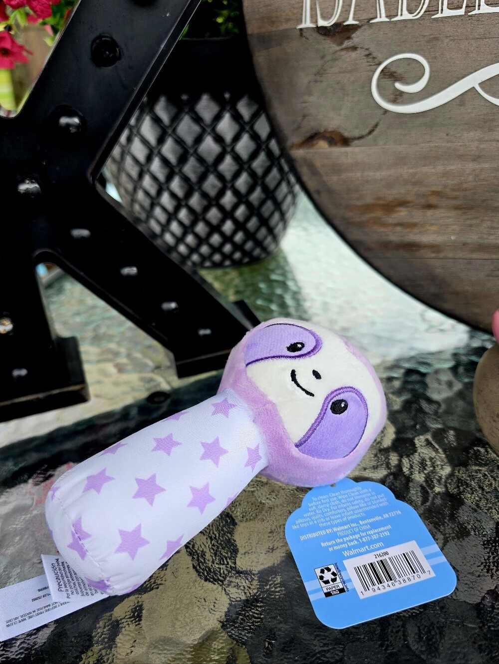 Spark Create Imagine Purple Star Sloth Rattle - Picture 13 of 14